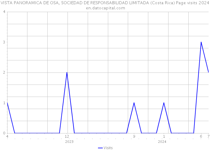 VISTA PANORAMICA DE OSA, SOCIEDAD DE RESPONSABILIDAD LIMITADA (Costa Rica) Page visits 2024 