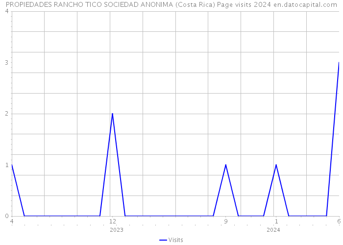 PROPIEDADES RANCHO TICO SOCIEDAD ANONIMA (Costa Rica) Page visits 2024 