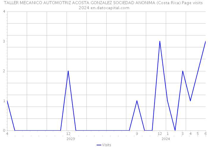 TALLER MECANICO AUTOMOTRIZ ACOSTA GONZALEZ SOCIEDAD ANONIMA (Costa Rica) Page visits 2024 