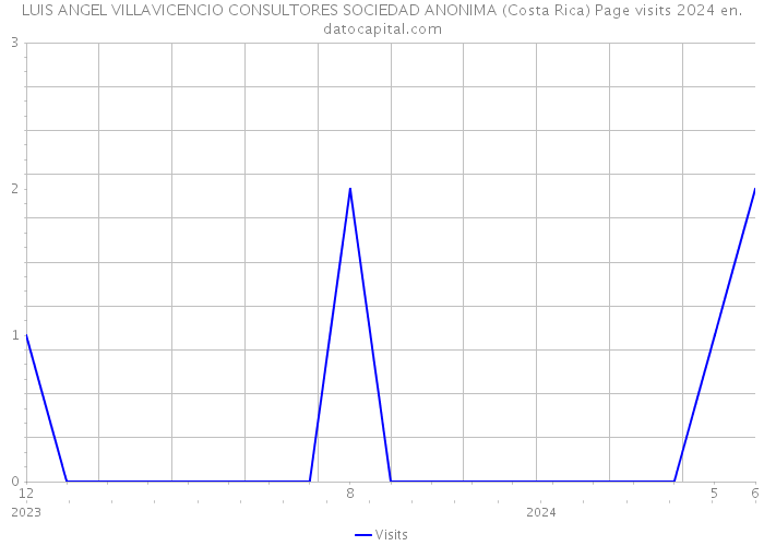 LUIS ANGEL VILLAVICENCIO CONSULTORES SOCIEDAD ANONIMA (Costa Rica) Page visits 2024 
