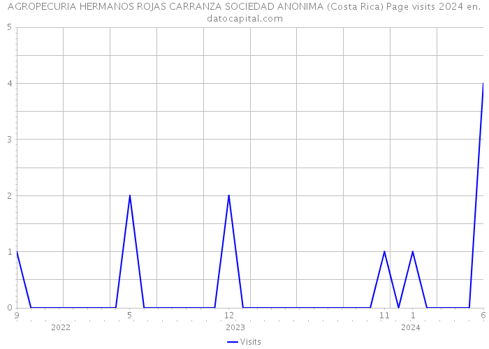AGROPECURIA HERMANOS ROJAS CARRANZA SOCIEDAD ANONIMA (Costa Rica) Page visits 2024 