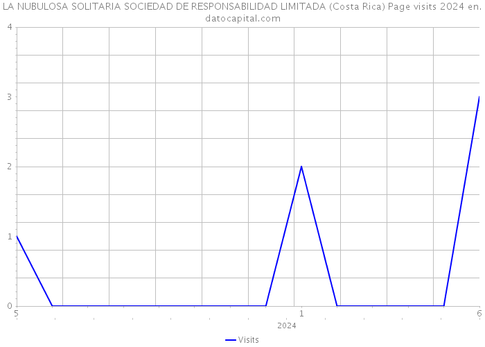 LA NUBULOSA SOLITARIA SOCIEDAD DE RESPONSABILIDAD LIMITADA (Costa Rica) Page visits 2024 