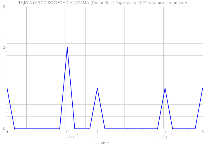 TAJO AYARCO SOCIEDAD ANONIMA (Costa Rica) Page visits 2024 