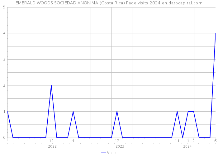 EMERALD WOODS SOCIEDAD ANONIMA (Costa Rica) Page visits 2024 
