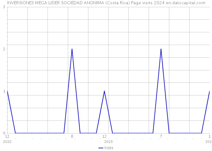 INVERSIONES MEGA LIDER SOCIEDAD ANONIMA (Costa Rica) Page visits 2024 