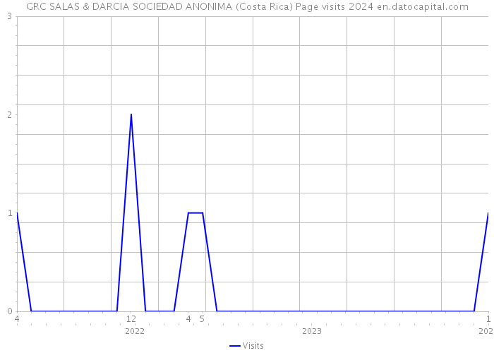 GRC SALAS & DARCIA SOCIEDAD ANONIMA (Costa Rica) Page visits 2024 