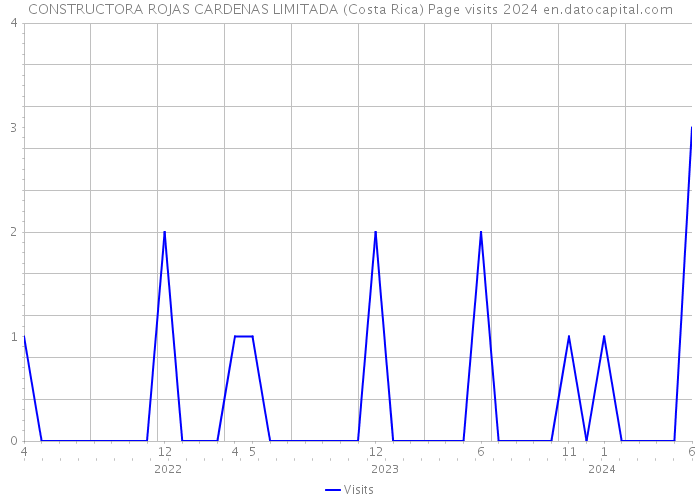 CONSTRUCTORA ROJAS CARDENAS LIMITADA (Costa Rica) Page visits 2024 