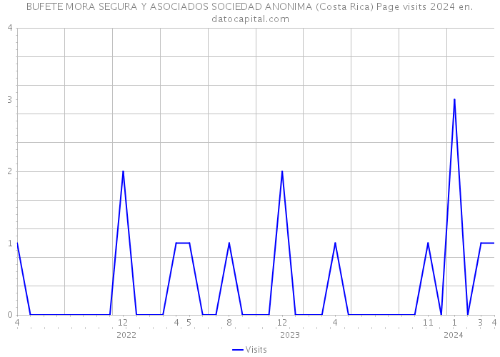 BUFETE MORA SEGURA Y ASOCIADOS SOCIEDAD ANONIMA (Costa Rica) Page visits 2024 