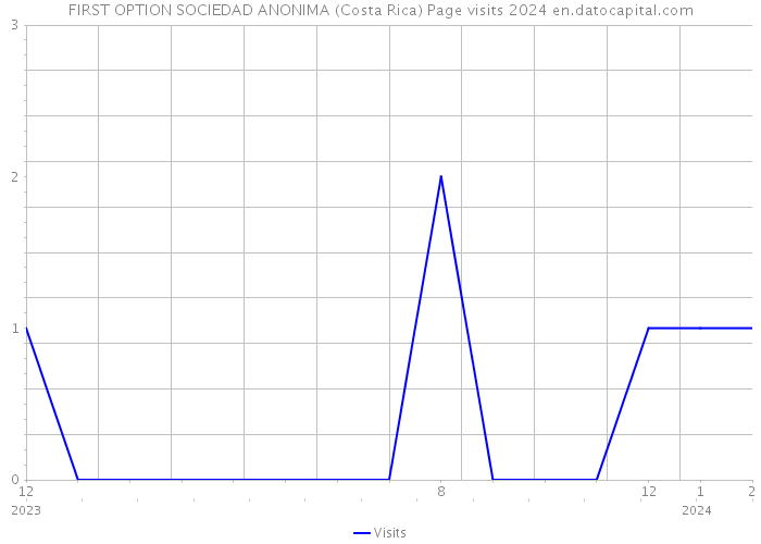 FIRST OPTION SOCIEDAD ANONIMA (Costa Rica) Page visits 2024 