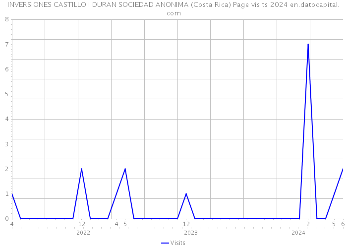 INVERSIONES CASTILLO I DURAN SOCIEDAD ANONIMA (Costa Rica) Page visits 2024 