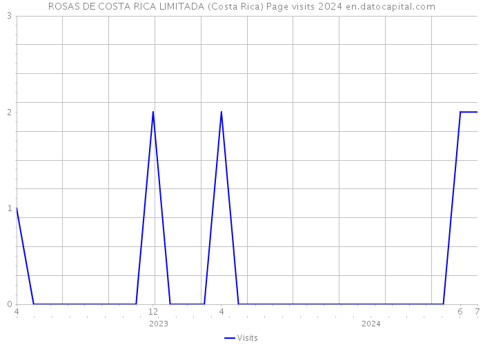 ROSAS DE COSTA RICA LIMITADA (Costa Rica) Page visits 2024 