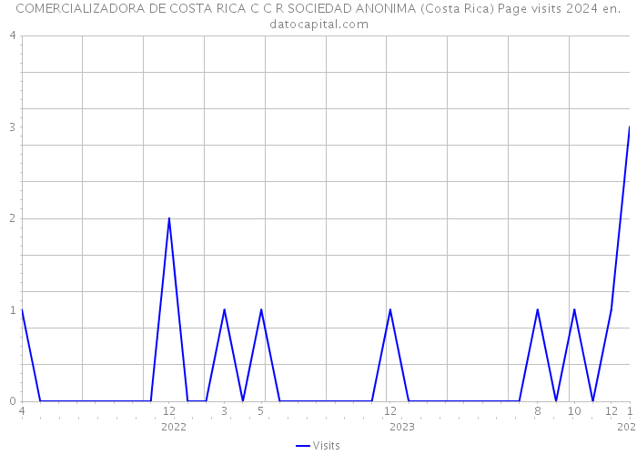 COMERCIALIZADORA DE COSTA RICA C C R SOCIEDAD ANONIMA (Costa Rica) Page visits 2024 