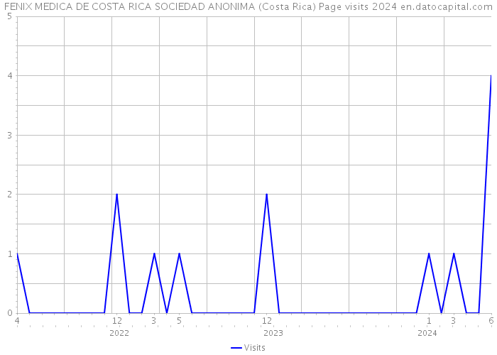 FENIX MEDICA DE COSTA RICA SOCIEDAD ANONIMA (Costa Rica) Page visits 2024 