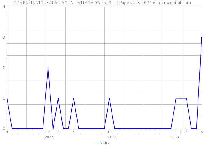 COMPAŃIA VIQUEZ PANIAGUA LIMITADA (Costa Rica) Page visits 2024 