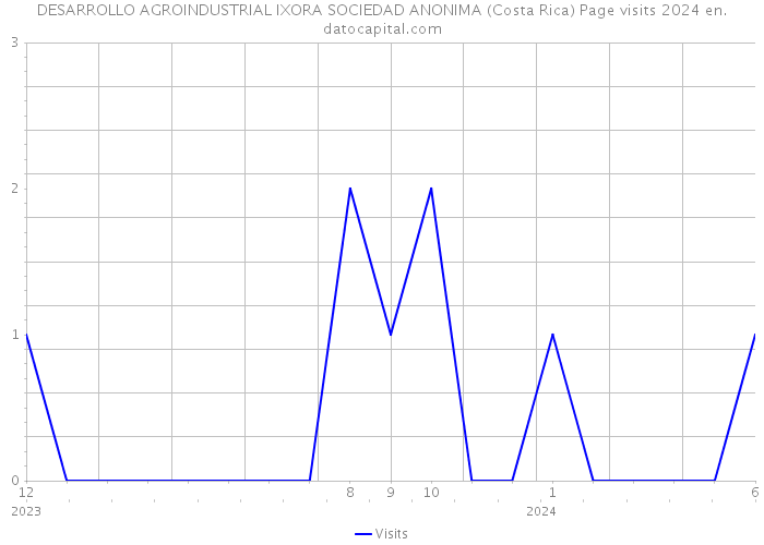 DESARROLLO AGROINDUSTRIAL IXORA SOCIEDAD ANONIMA (Costa Rica) Page visits 2024 