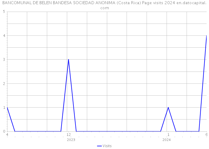 BANCOMUNAL DE BELEN BANDESA SOCIEDAD ANONIMA (Costa Rica) Page visits 2024 