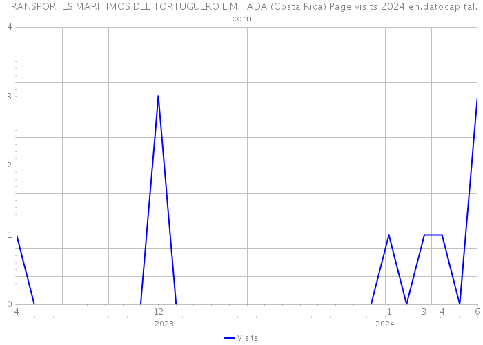 TRANSPORTES MARITIMOS DEL TORTUGUERO LIMITADA (Costa Rica) Page visits 2024 