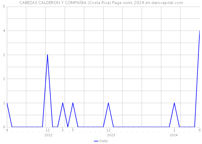 CABEZAS CALDERON Y COMPAŃIA (Costa Rica) Page visits 2024 