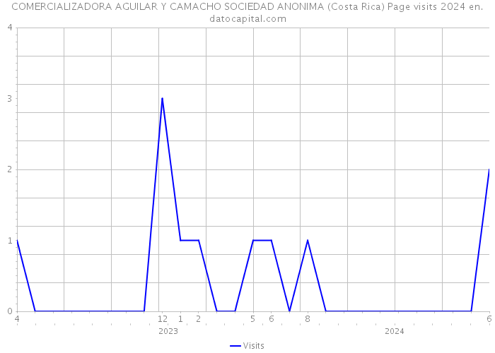 COMERCIALIZADORA AGUILAR Y CAMACHO SOCIEDAD ANONIMA (Costa Rica) Page visits 2024 