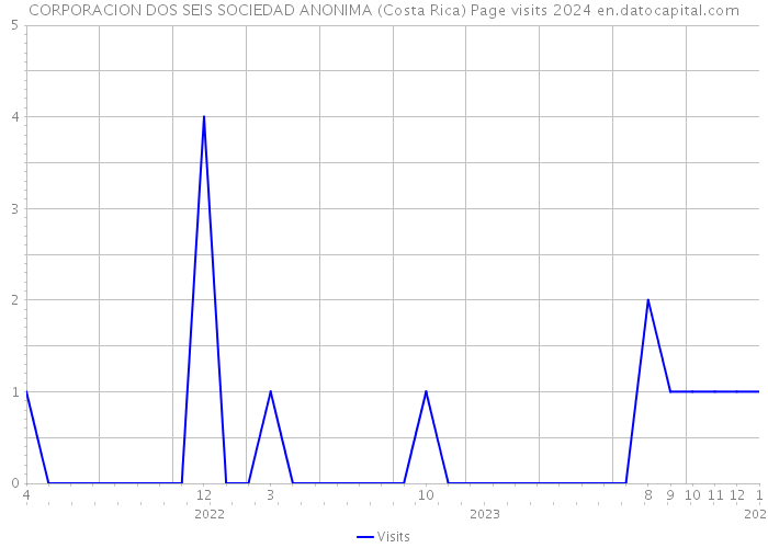 CORPORACION DOS SEIS SOCIEDAD ANONIMA (Costa Rica) Page visits 2024 