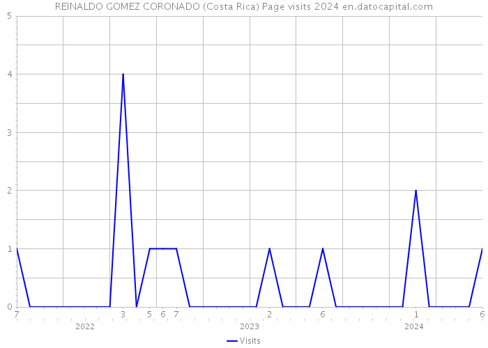 REINALDO GOMEZ CORONADO (Costa Rica) Page visits 2024 