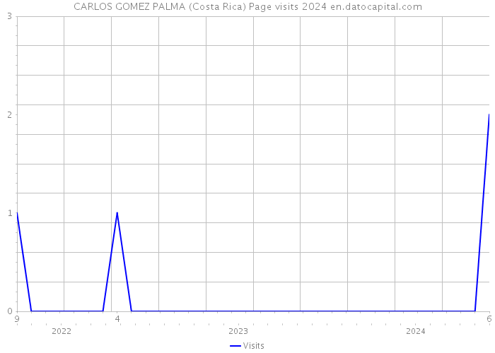CARLOS GOMEZ PALMA (Costa Rica) Page visits 2024 