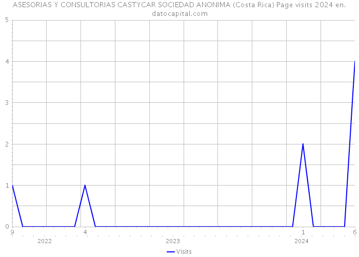 ASESORIAS Y CONSULTORIAS CASTYCAR SOCIEDAD ANONIMA (Costa Rica) Page visits 2024 