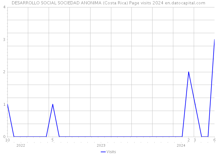 DESARROLLO SOCIAL SOCIEDAD ANONIMA (Costa Rica) Page visits 2024 