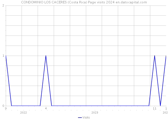 CONDOMINIO LOS CACERES (Costa Rica) Page visits 2024 