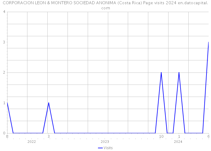 CORPORACION LEON & MONTERO SOCIEDAD ANONIMA (Costa Rica) Page visits 2024 