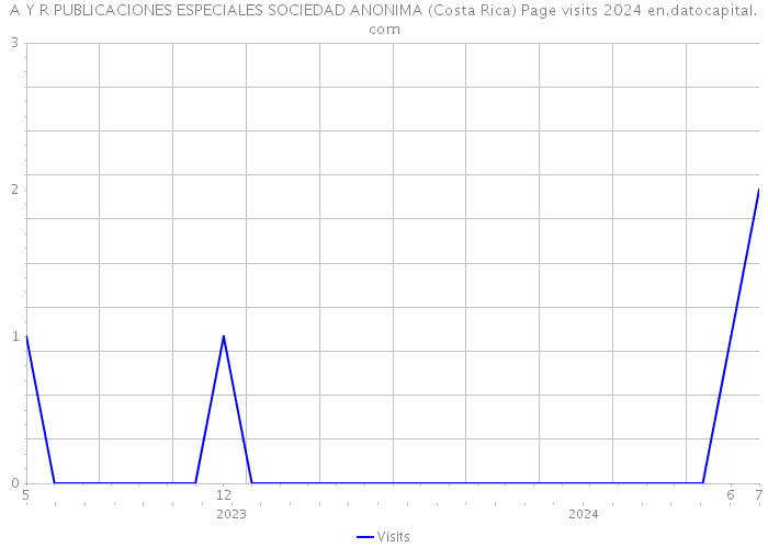 A Y R PUBLICACIONES ESPECIALES SOCIEDAD ANONIMA (Costa Rica) Page visits 2024 