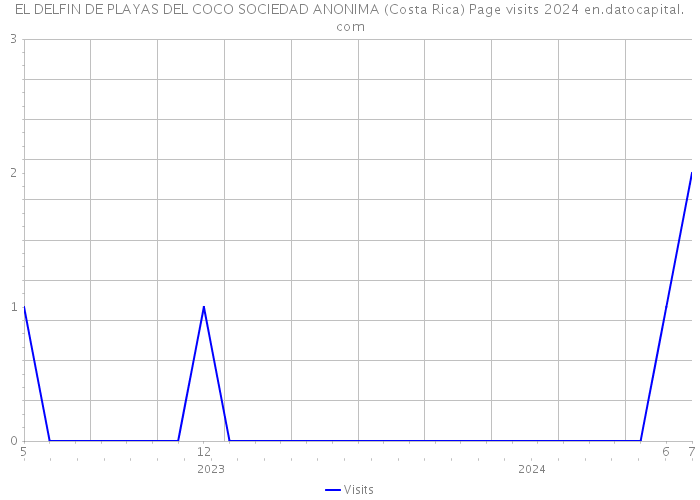 EL DELFIN DE PLAYAS DEL COCO SOCIEDAD ANONIMA (Costa Rica) Page visits 2024 