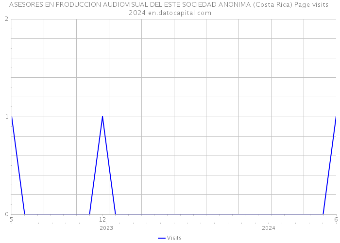 ASESORES EN PRODUCCION AUDIOVISUAL DEL ESTE SOCIEDAD ANONIMA (Costa Rica) Page visits 2024 