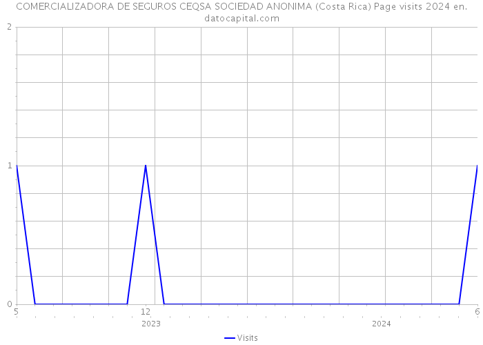 COMERCIALIZADORA DE SEGUROS CEQSA SOCIEDAD ANONIMA (Costa Rica) Page visits 2024 