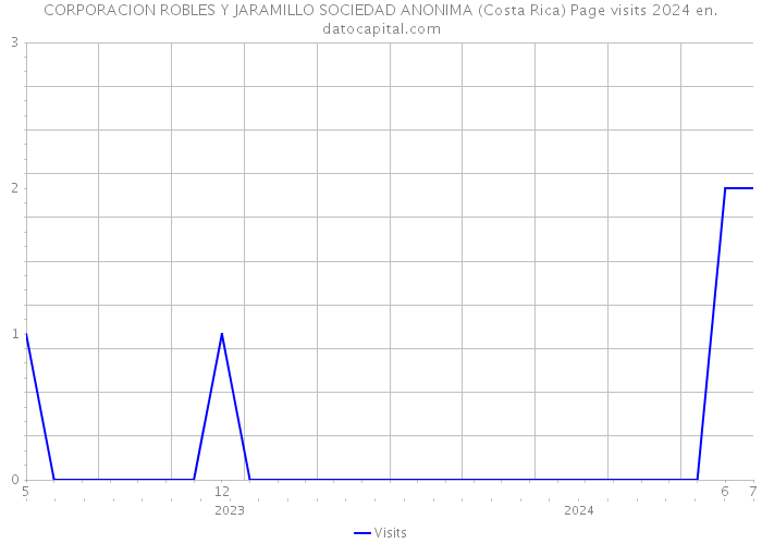 CORPORACION ROBLES Y JARAMILLO SOCIEDAD ANONIMA (Costa Rica) Page visits 2024 