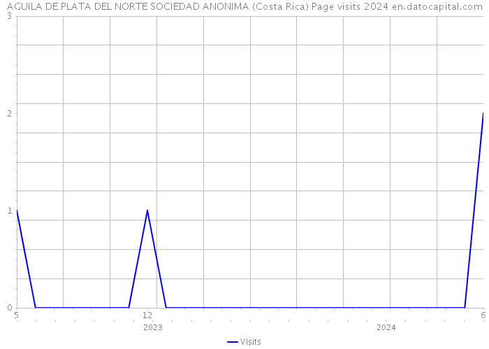 AGUILA DE PLATA DEL NORTE SOCIEDAD ANONIMA (Costa Rica) Page visits 2024 