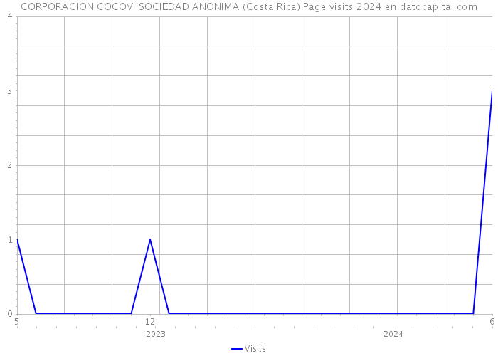 CORPORACION COCOVI SOCIEDAD ANONIMA (Costa Rica) Page visits 2024 