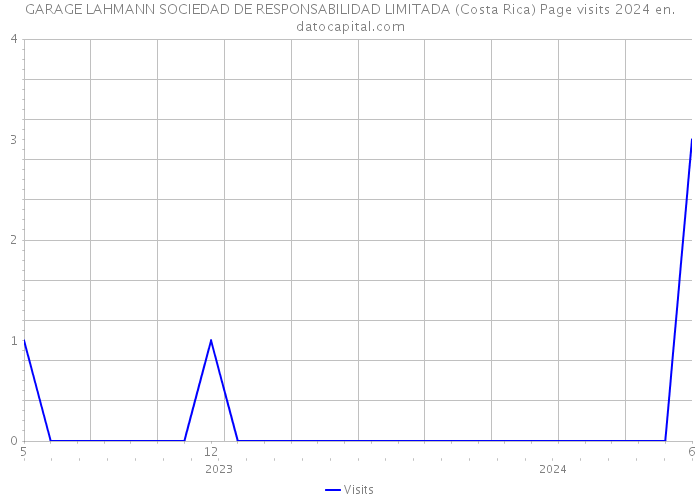 GARAGE LAHMANN SOCIEDAD DE RESPONSABILIDAD LIMITADA (Costa Rica) Page visits 2024 