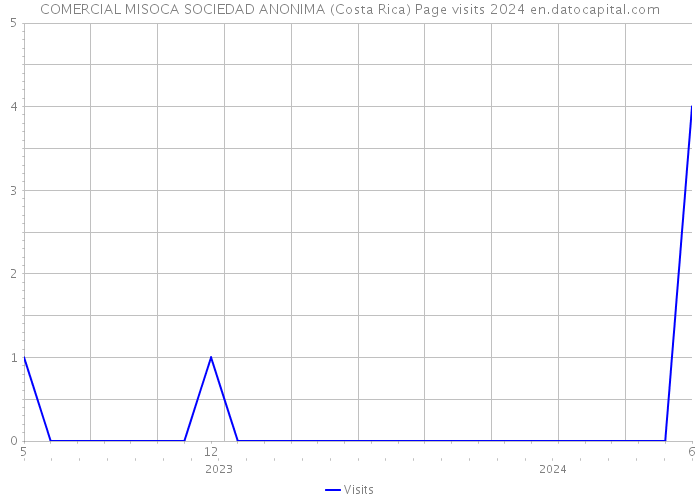 COMERCIAL MISOCA SOCIEDAD ANONIMA (Costa Rica) Page visits 2024 