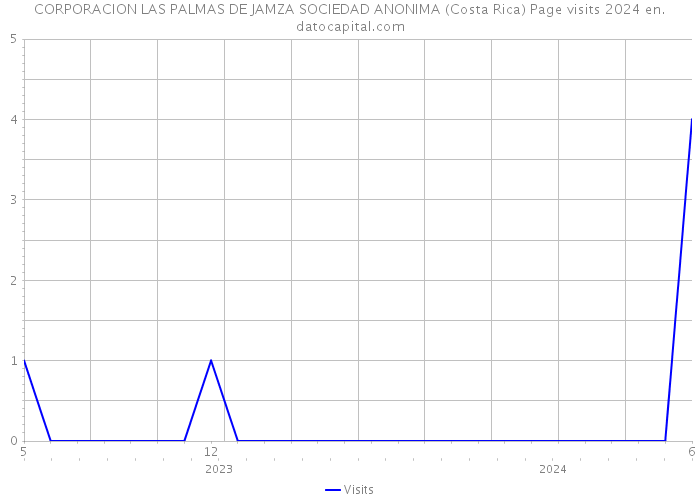 CORPORACION LAS PALMAS DE JAMZA SOCIEDAD ANONIMA (Costa Rica) Page visits 2024 