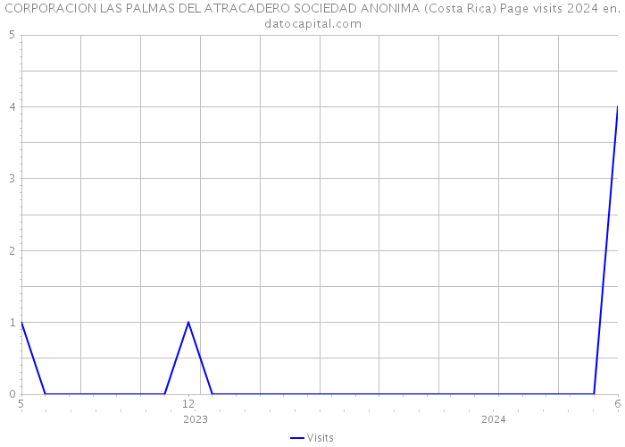 CORPORACION LAS PALMAS DEL ATRACADERO SOCIEDAD ANONIMA (Costa Rica) Page visits 2024 