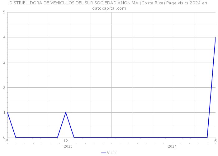 DISTRIBUIDORA DE VEHICULOS DEL SUR SOCIEDAD ANONIMA (Costa Rica) Page visits 2024 
