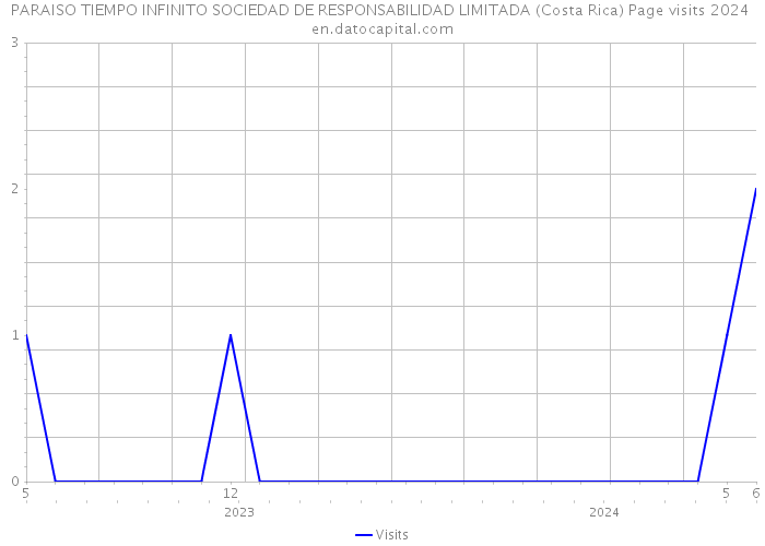 PARAISO TIEMPO INFINITO SOCIEDAD DE RESPONSABILIDAD LIMITADA (Costa Rica) Page visits 2024 