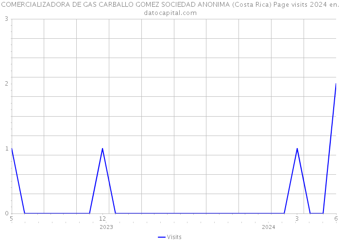COMERCIALIZADORA DE GAS CARBALLO GOMEZ SOCIEDAD ANONIMA (Costa Rica) Page visits 2024 