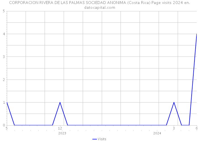 CORPORACION RIVERA DE LAS PALMAS SOCIEDAD ANONIMA (Costa Rica) Page visits 2024 