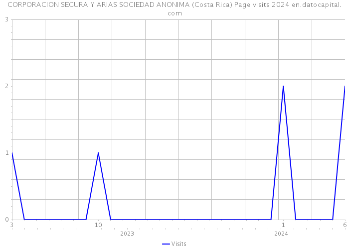 CORPORACION SEGURA Y ARIAS SOCIEDAD ANONIMA (Costa Rica) Page visits 2024 