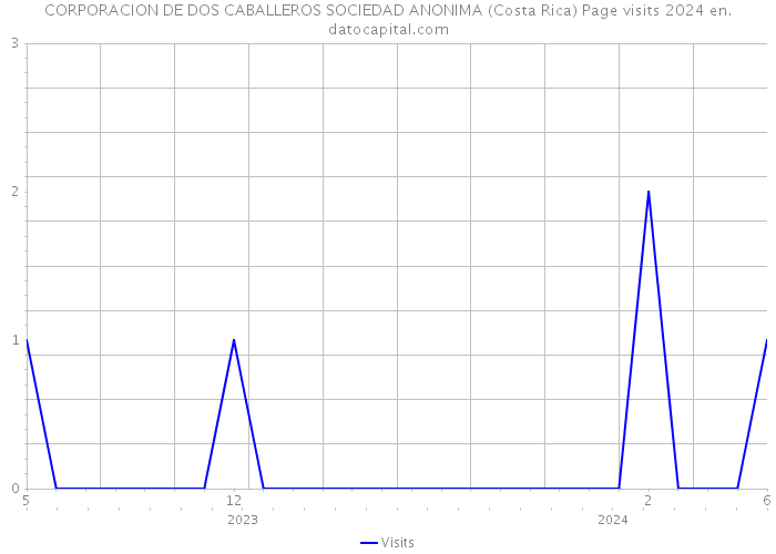 CORPORACION DE DOS CABALLEROS SOCIEDAD ANONIMA (Costa Rica) Page visits 2024 