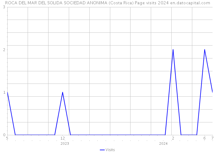 ROCA DEL MAR DEL SOLIDA SOCIEDAD ANONIMA (Costa Rica) Page visits 2024 
