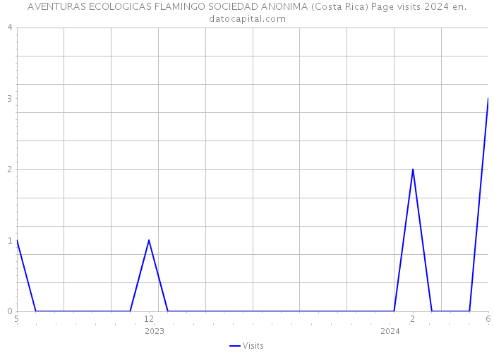 AVENTURAS ECOLOGICAS FLAMINGO SOCIEDAD ANONIMA (Costa Rica) Page visits 2024 
