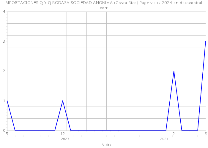IMPORTACIONES Q Y Q RODASA SOCIEDAD ANONIMA (Costa Rica) Page visits 2024 